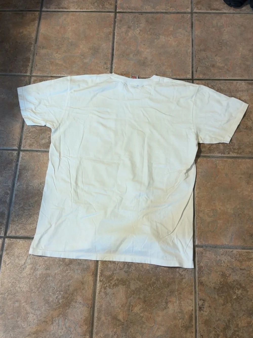 Sexy Women Plain White Cotton Crewneck Tee Sz Large